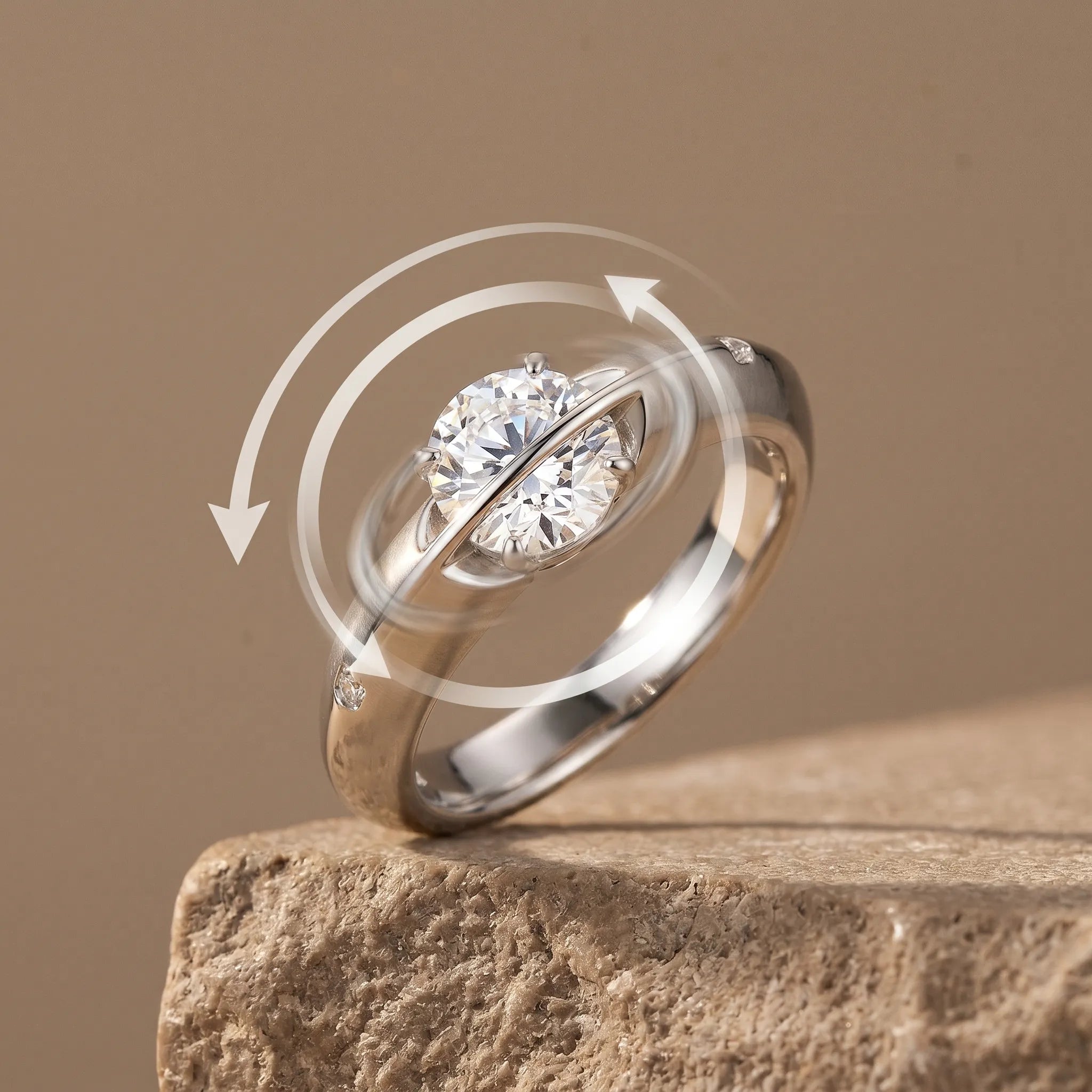 The Celestial Spin Ring: Find Your Calm in Quiet Elegance--Last Day Sale-90% OFF🔥