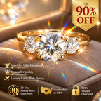 ⚡ 90% OFF Flash Sale: "Past, Present & Future" Moissanite Ring