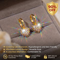 The Radiant Heart: Moissanite Pavé Huggie Hoops-90% OFF Flash Sale🔥