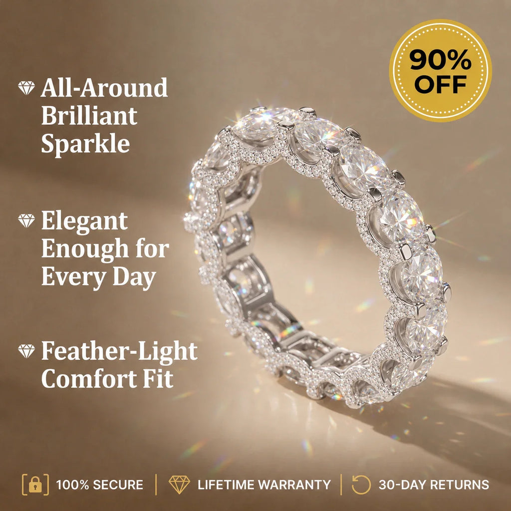 🔥 Final Flash Sale: 90% OFF-The Timeless Elegance - Premium Moissanite Eternity Band🔥