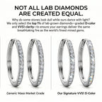 🔥Everyday Elegance 25mm Lightweight Diamond Hoops-Special 90% Off
