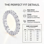 The Timeless Elegance - Premium Moissanite Eternity Band🔥 Final Flash Sale: 90% OFF