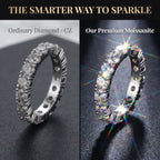 The Timeless Elegance - Premium Moissanite Eternity Band🔥 Final Flash Sale: 90% OFF