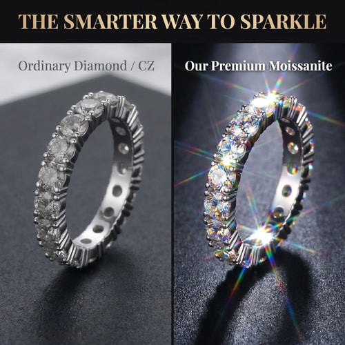 The Timeless Elegance - Premium Moissanite Eternity Band🔥 Final Flash Sale: 90% OFF