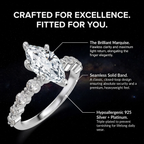 🔥 Last Day Flash Sale — Premium 2-Carat Marquise Moissanite Ring | 90% OFF 🔥