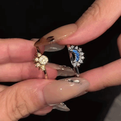 ⚡ 90% OFF Flash Sale: Eternal Harmony Sun & Moon Ring Set