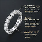 The Timeless Elegance - Premium Moissanite Eternity Band🔥 Final Flash Sale: 90% OFF