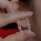 🔥90% OFF Flash Sale-The Starlight Blossom: Moissanite Floral Ear Climbers