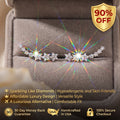 🔥90% OFF Flash Sale-The Starlight Blossom: Moissanite Floral Ear Climbers