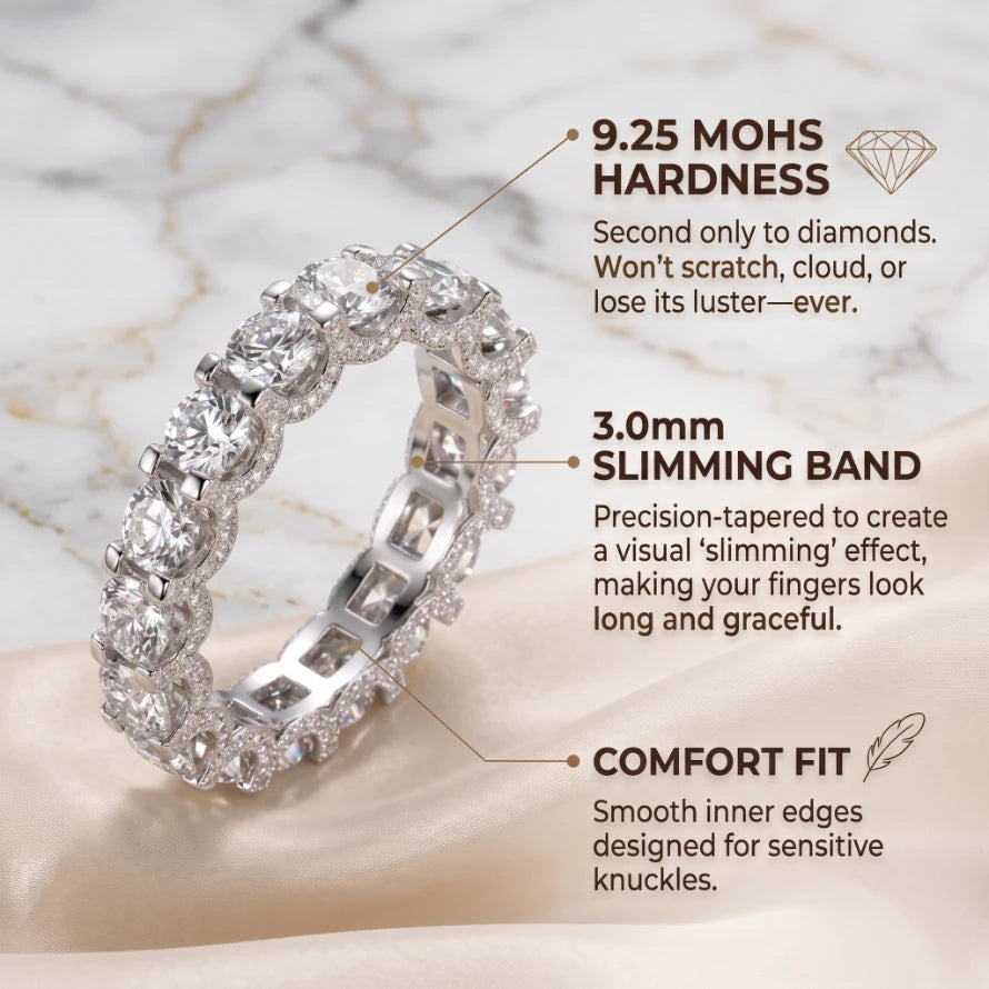 🔥 Final Flash Sale: 90% OFF-The Timeless Elegance - Premium Moissanite Eternity Band🔥