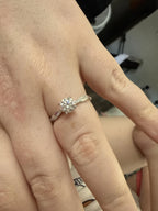 🚨 LAST DAY 90% OFF- Premium 2ct Moissanite Travel Ring - Classic Twisted Band (Passes Diamond Tester)