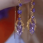 The Amethyst Cascade: Moissanite Marquise Drop Earrings- 90% OFF Flash Sale🔥
