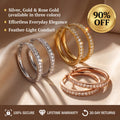 🔥Everyday Elegance 25mm Lightweight Diamond Hoops-Special 90% Off