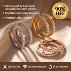 🔥Everyday Elegance 25mm Lightweight Diamond Hoops-Special 90% Off