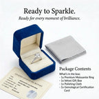 🚨 LAST DAY 90% OFF- Premium 2ct Moissanite Travel Ring - Classic Twisted Band (Passes Diamond Tester)