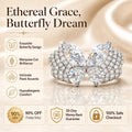 Ethereal Butterfly Ring: 3-Carat Lab-Grown Diamond (90% OFF Today)