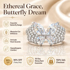 Ethereal Butterfly Ring: 3-Carat Lab-Grown Diamond (90% OFF Today)