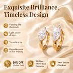 The Timeless Brilliance: Marquise Premium Moissanite Hoop Earrings--Last Day Sale🔥90% OFF