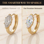 The Timeless Brilliance: Marquise Premium Moissanite Hoop Earrings--Last Day Sale🔥90% OFF