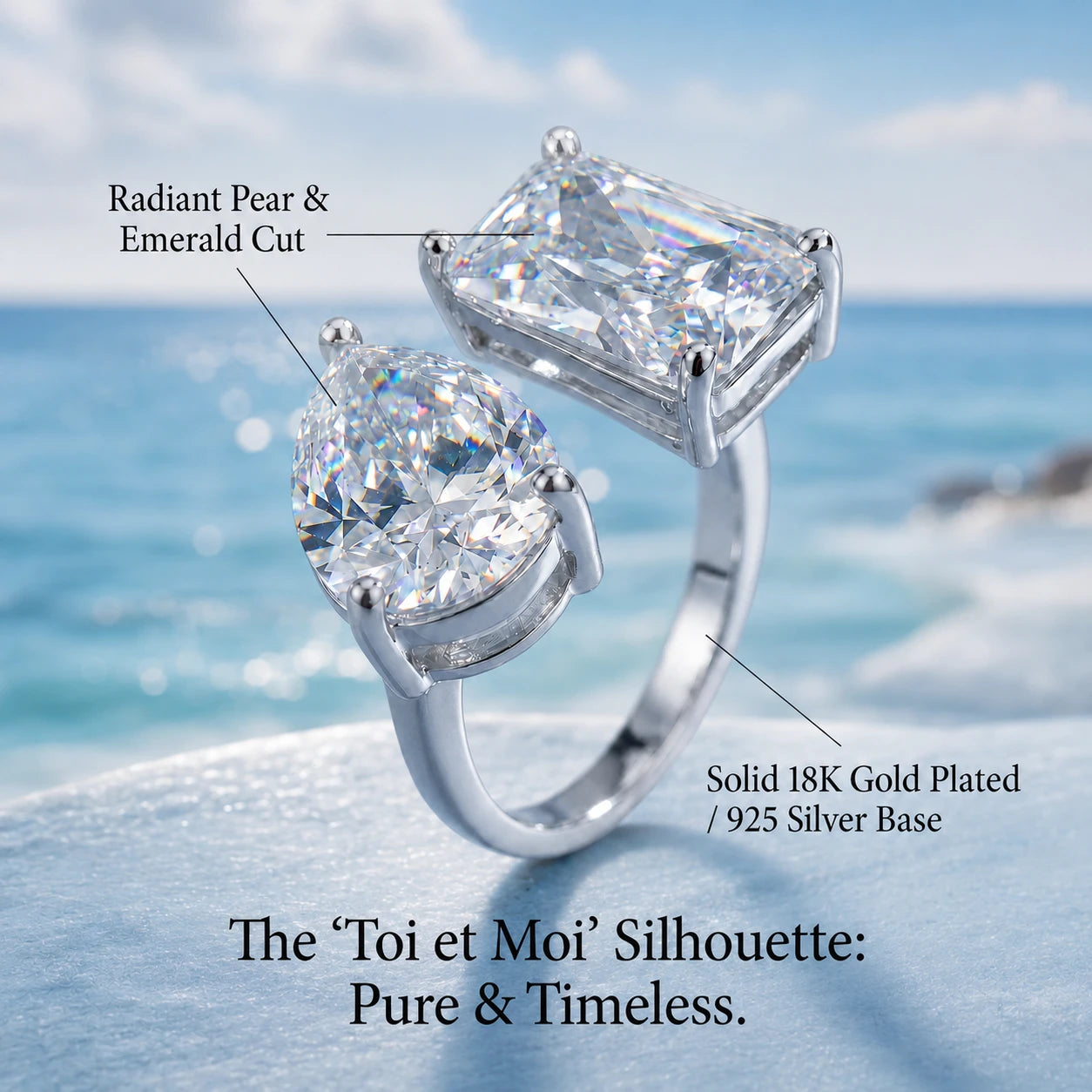The Timeless Duo "Toi et Moi" Ring | 90% OFF Flash Sale (Ends Today)🔥