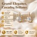 Grand Elegance: Premium Cushion-Cut Moissanite Earrings--Last Day Sale🔥90% OFF