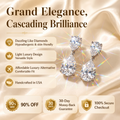 Grand Elegance: Pear-Cut Premium Moissanite Drop Earrings--Last Day Sale🔥90% OFF