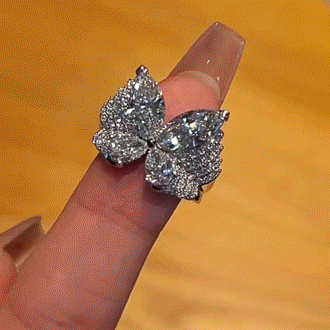 Ethereal Butterfly Ring: 3-Carat Lab-Grown Diamond (90% OFF Today)